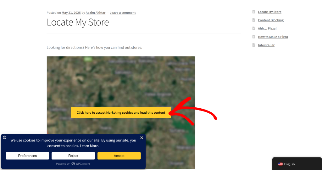 View google maps placeholder
