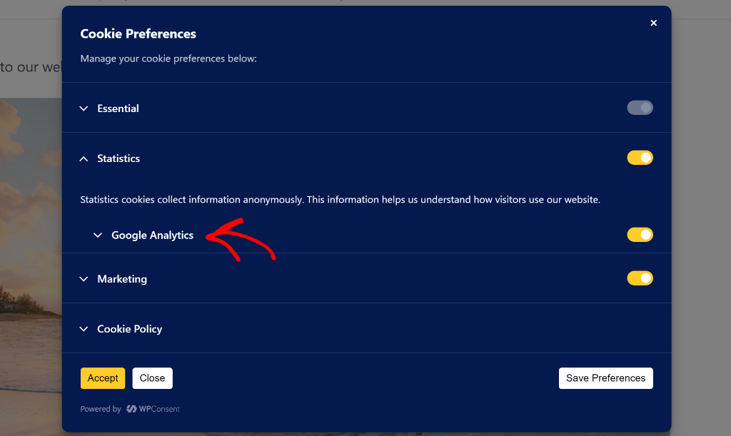 Choose which service to enable