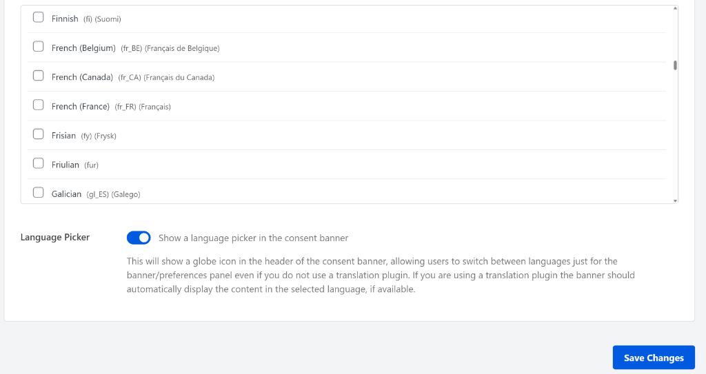 Select a language