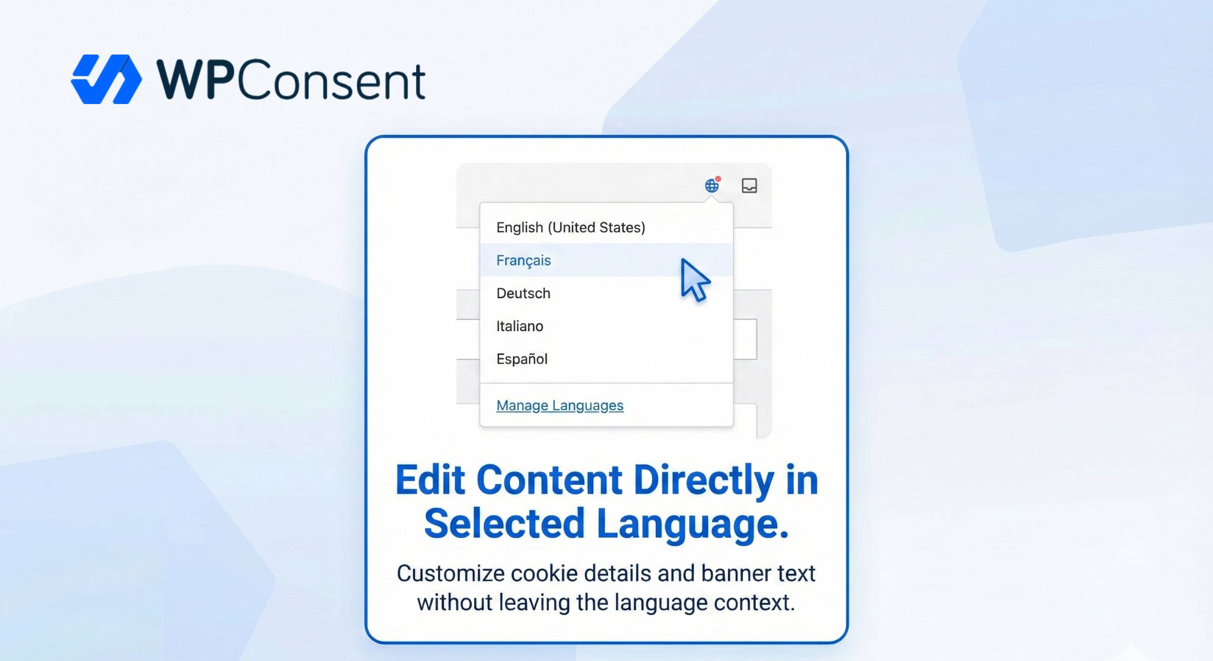 Edit Content Directly in Selected Language