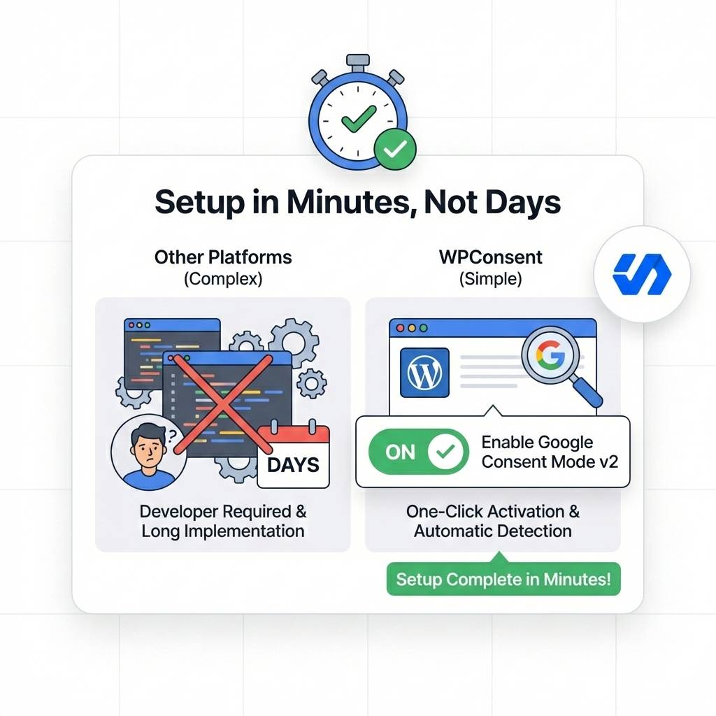 Setup in minutes, not days