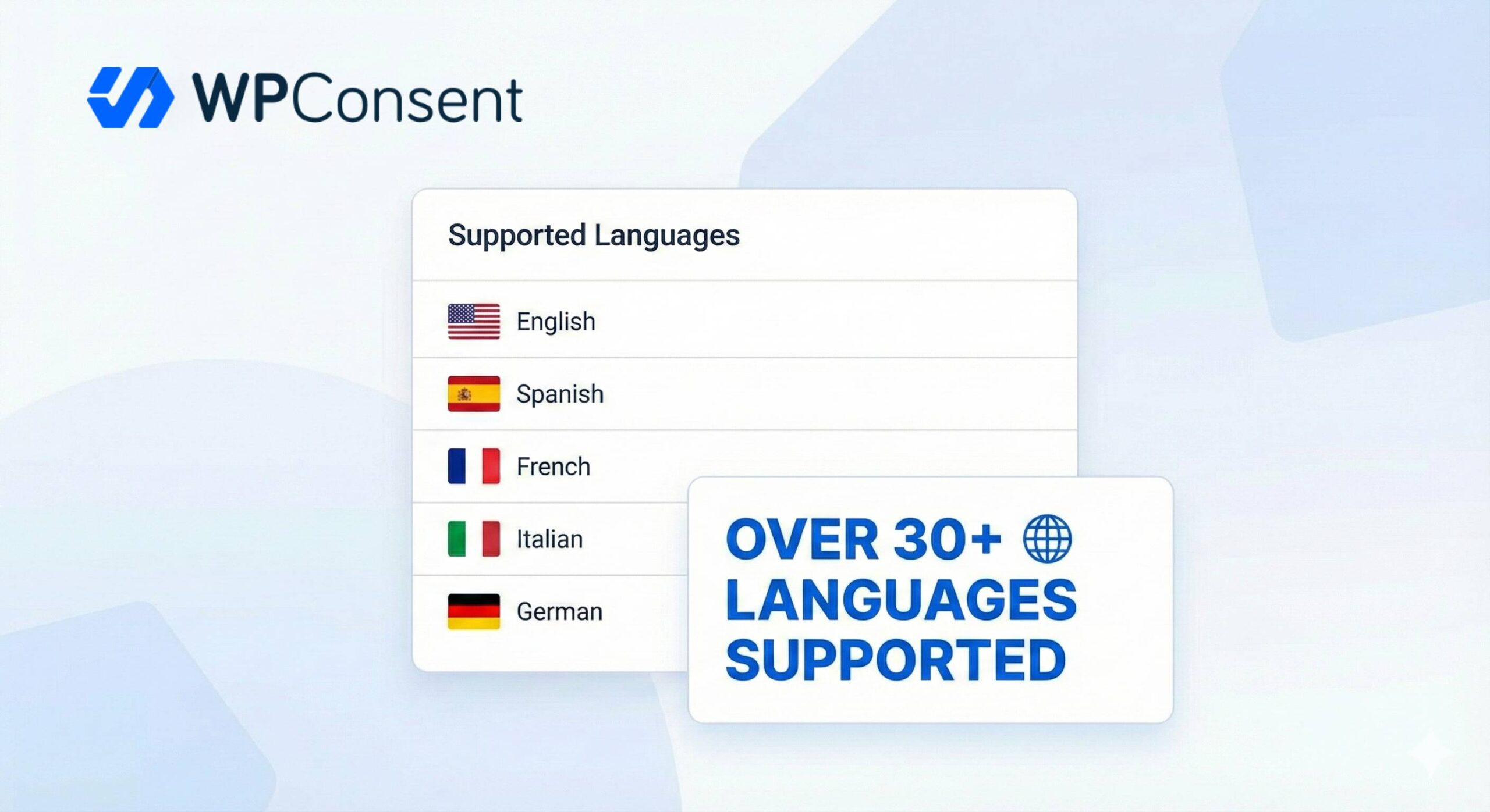 Over 30+ Languages Supported