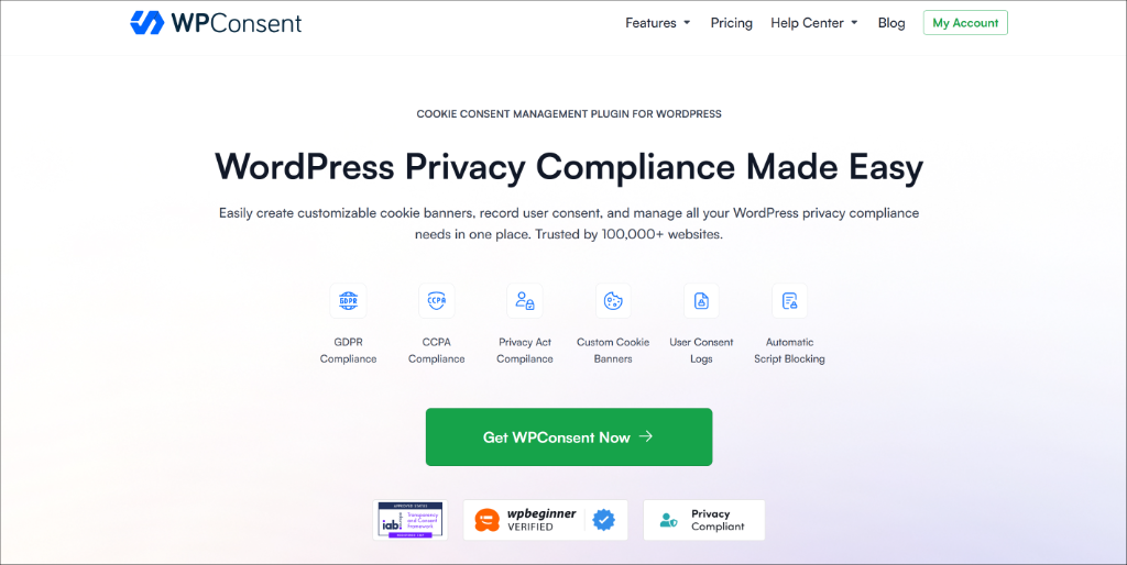 WPConsent - Best WordPress cookie consent plugin