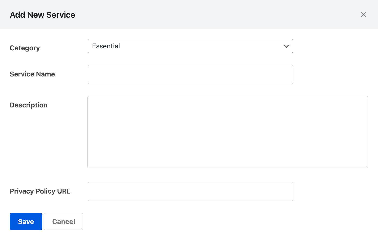 Managing Services - WPConsent