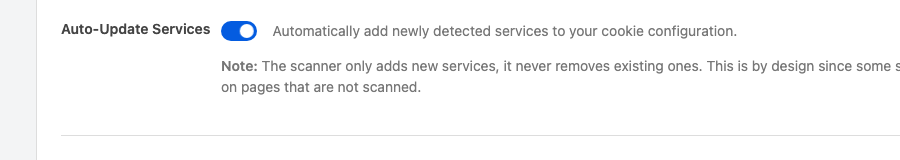 Auto-Update Services setting