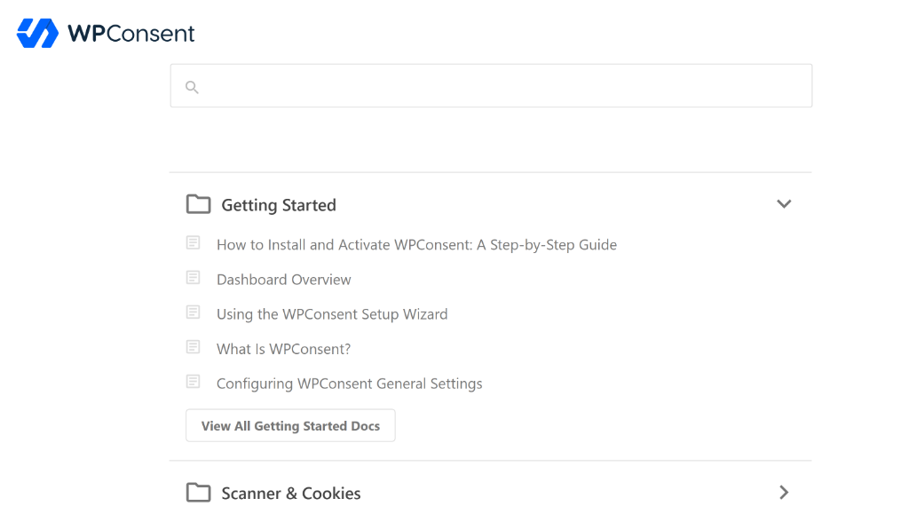 WPConsent-Dokumente im Admin anzeigen