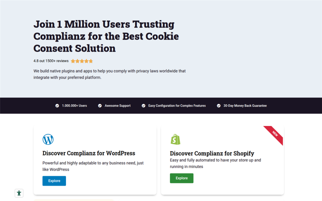 complianz homepage