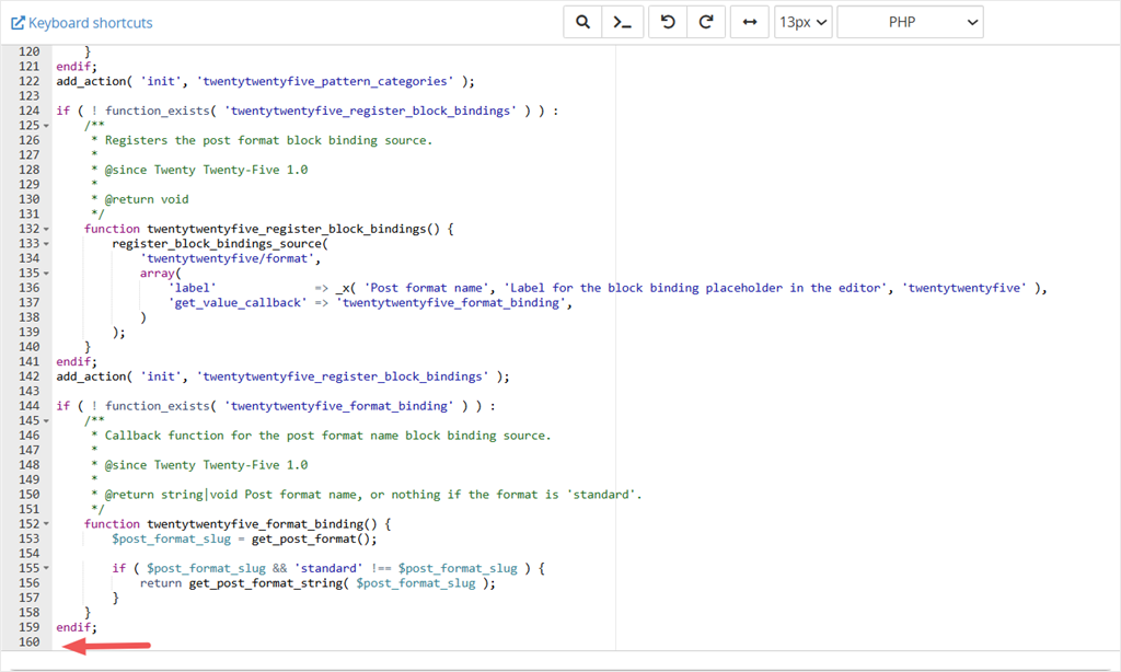 wpcode header footer settings saved