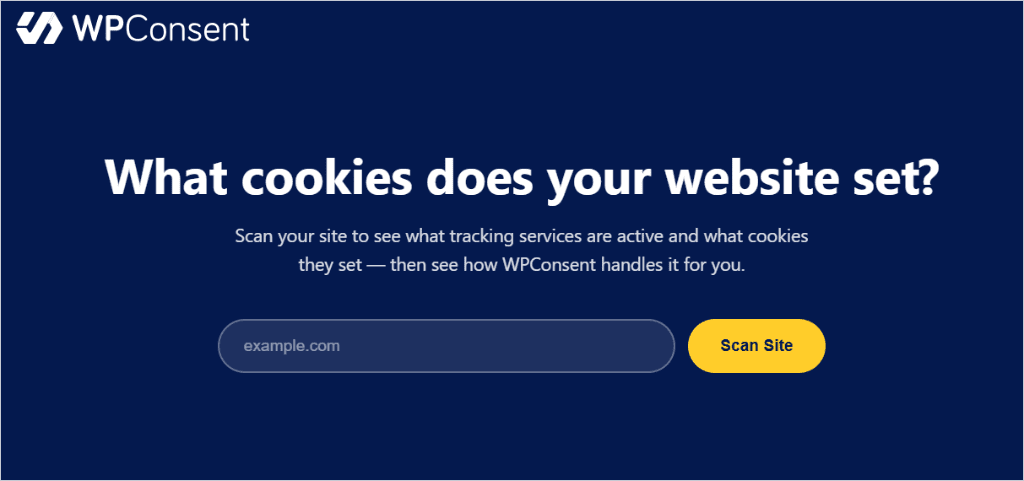 wpconsent free scanner