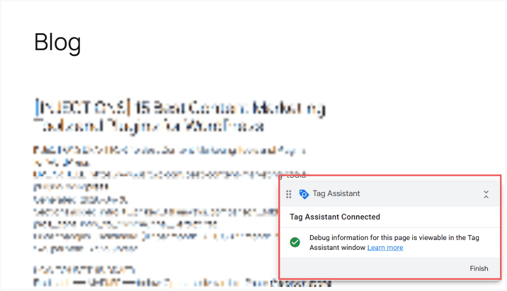 google tag confirmation